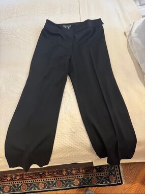 Thalian Black Wide-Leg Trousers